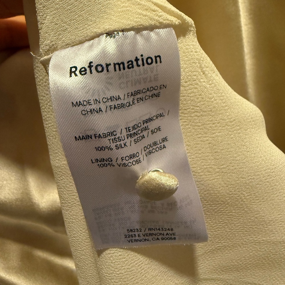 Reformation Veida Silk Dress - Picture 2 of 5